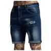 Männer Casual Zipper Fly Loch Jeans Enge Shorts Hosen Tasche W Hose Zerrissene Hose Ausgefranste Denim Für Mann Kurze Hosen Jeans 02nZ #