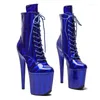 Dance Shoes 20CM/8inches PU Upper Modern Sexy Nightclub Pole High Heel Platform Women's Ankle Boots 080