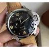 Klockor för män Real Luxury Shot Watch Panera 316l Rostfritt stål Fodral Importerad automatisk mekanisk rörelse Titta på vattentäta armbandsur