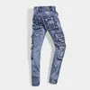 aboorun Men's Brand Cargo Jeans Multi Pockets Tactical Denim Pants High Quality Male Outdoor Casual Jeans x1647 i3Ur#