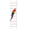 Autres fournitures d'oiseaux Multifonctionnel Perroquets Stand Branche Échelle Scratchers Jouet pour Conure Lovebirds Hamacs Debout 6XDE