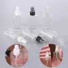 Storage Bottles 2pcs 80ml Empty Refillable PET Clear Pump Tube Travel Portable Liquid Cosmetic Container Perfume Atomizer Beauty Tool