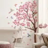 Naklejki brzoskwiniowe kwiat drzewa naklejka na ścianę ptaki naklejki na ścianę kwiaty ptaki naklejka na ścianę naklejki sypialnia pokój dziecięcy tapeta