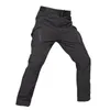 Hommes IX9 Softshell épais polaire pantalon hiver militaire tactique pantalon chasse polaire cargo pantalon mâle imperméable pantalon de combat P9U3 #