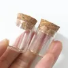 Słoiki 100 szt./Partia 22*30 mm 5 ml małe szklane szklane szklane słoiki Test Tube Cork Cork Mini Spice Pojemnik