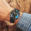 Horloge Heren Zwart Technologie Cool Echt Merk Heren Waterdicht Horloge Student Koreaanse Mode Trend Quartz Horloge Heren