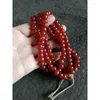 Pendant Necklaces Wine Red Agate Auspicious Bright Necklace Buddha Beads Accessories