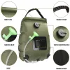 Supplies Water Bags 20l Outdoor Camping Hiking Solar Shower Bag Heating Camping Shower Climbing Hydration Bag Hose Switchable Shower Head