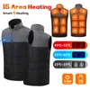 21 Areas Heated Vest Men Women Usb Electric Self Heating Vest Warming Waistcoat Heated Jacket Wable Thermal Heated Clothes y9K5#