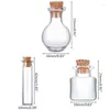 Vases nicefurniture 10pcsミニガラスコルクストッパー付きミニガラス希望ボトルdiyデコレーション小さなサンプルジャーは小さなバイアルストレージを好む