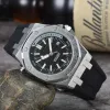 Luksusowy zegarek modowy Mens Kwarc Watch Waterproof Wysokiej jakości Straży Wristwatch Prosty popularna aplikacja Watch Guma Funkcje paska Prace Bezpłatna wysyłka