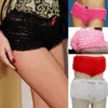 Donne Mutandine Sexy Lace Whietwear Woman Woman Bloomer Knickers Floral Lingerie Burlesque Frilly 240311