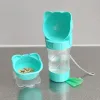 Feeding Dog Outing Water Cup Bottle Portable Cup Walking Dog Water Bottle Pet Drinking Water Feeding Food Waste Bag Multifunction Cup