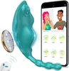 Draagbare clitorisvibrator Speeltjes voor vrouwen APP Controle Seksstimulator met magnetische clip 9 Krachtige trillingen Clitoris Anale stimulatie Volwassen seksspeeltjes ei