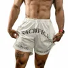 Zomer Nieuwe Heren Shorts Gym Sport Fitn Sneldrogend Ademend Paneel Geborduurde Shorts Fi Casual Herenkleding Shorts R5Qk #