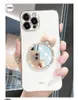 For Iphone 14 X Xr Xs 11 12mini 13 15 Pro Max Mirror Phone Case Diamond Shockproof Soft Tpu Make Up Mobile Phone Cover F0013