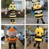 Costumes de Mascotte Halloween Noël Mignon Abeille Mascotte Dessin Animé En Peluche Déguisement Costume De Mascotte