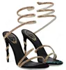 2024 sandal women Top quality rainbow stiletto heels shoes