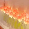 Artesanías Tulipán artificiales hechas a mano Flower Flower Marco nocturno Material de bricolaje Diy Luz de sueño Ornamento Cumpleaños Regalo