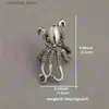 Ear Cuff Ear Cuff Retro Octopus Design Ear Sleeves Bohemian Ocean Style Gioielli in argento Orecchini creativi per feste da spiaggia Y240326