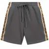High End Version of Trendy GU Ancient Family Printed Men's Women's Elastic Woven Pants with Casual and Versatile Loose Shorts