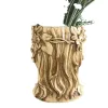 花瓶のヘッドプランターフェイスフラワーポットの女神彫像プランター装飾的な女の子ポートレート屋内屋外の女の子フェイスフラワービーズコンテナ