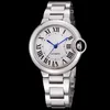 Orologi meccanici automatici da donna di lusso importato diamante diamante completo in acciaio inossidabile in acciaio resistente a 33 mm orologio designer m323d