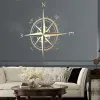Stickers The Captain Compass Wall sticker vinyl Ceiling Decal medallion world map art mural home decor nautical wall decal HJ685