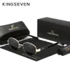 Kingseven Fashion Oval Sunglasses for Men نساء استقطاب UV400 Retro Sploy Frame نظارات Antiglare القيادة التبعي eyewear 240322