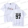 Heren T-shirts Trend Kpop Stray Kids T-shirt SKZ Mannen Vrouwen Katoenen T-shirt Straykids Seungmin FELIX HYUNJIN JEONGIN MINHO Korte Slve T-shirt T240325