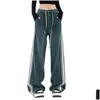 Femmes Jeans Femmes Baggy Pantalon Droit Femme Y2K Taille Haute Lâche Large Jambe Streetwear Mode Coréenne Denim Pantalon Pantalones Drop Otsir