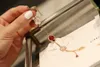 Brand Charme Van Ladybug Bracelet Sept étoile Femme épaisse électroplatée Luxury Luxury Natural White Fritillaria Red Agate Live Broadcast with Logo Z7SL