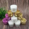 Opslagflessen 10g Bloemendeksel Acryl Pot Fles Pot Essentie/oogserum/crème/monster Testblik/kunst Nagel Huidverzorging Cosmetische Verpakking