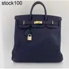 Hac bolsa marca grande bolsas versão designer personalizado totes sacos preto coleção saco 50cm completo costurado bk couro genuíno v85y