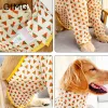 Accesorios OIMG Delantal para perros grandes Bolsillo impermeable Delantal Golden Retriever Prevención de suciedad saliente Perro mediano grande Mascota Comedor Ropa