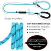 Trelas Benepaw Antichoking Dog Leash para Médio Grande Cães Acolchoados Reflexivo Forte Tráfego Resistente Dois Alças Deslizamento Corda Chumbo Pet