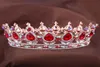 Projetos barrocos vintage real rei rainha coroa strass tiara cabeça jóias quinceanera coroa casamento noiva Tiaras Coroas Pageant5558539