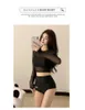 Costume da bagno da donna Advanced Sense 2022 nuovo coreano ins conservatore diviso in tre pezzi sportivo a maniche lunghe costume da bagno termale