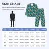 Sarcelle Tribal Fox Pyjamas Hommes Rétro Imprimé Animal Chambre Confortable Vêtements De Nuit Automne Deux Pièces Esthétique Surdimensionné Pyjama Ensemble S34E #