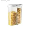 식기 용기 식품 등급 식품 등급 곡물 디스펜서 박스 플라스틱 분리 및 밀봉 부엌 대형 간식 투명한 저장 Canl24326