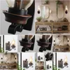 Säkerhetsbelysning TheBox Rustic Wall Sconce Vintage Farmhouse Light Fixtures Industrial Glass Lamp för Cabin Bedroom vardagsrum Hallw Otst9