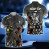 Heren T-shirts Zomer Strt Casual POLO Shirt Cadeau voor biljartspelers 9 Ball Biljart en schedel Gepersonaliseerde 3D-geprint herenpoloshirt T240325