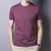 T-shirt a maniche corte da uomo estiva casual sottile seta di ghiaccio gioventù bella pelle amichevole abiti semplici moda