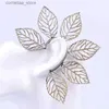 Ear Cuff Ear Cuff Delysia King Fashionable Womens Exaggeration Leaf Ear Clip Cute Perforated Hollow Earrings Y240326