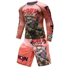 Conjunto de boxe Compri Jersey Pants 3D orangotango Impressão Rguard KickBoxing Apertado T-Shirts Calças Muay Thai MMA Fightwear s4Vy #