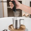 1Set ، صانع الإسبريسو الكوبي الكلاسيكي الكوبي ، Moka Pot ، والموقد الكهربائي ، والمطحنة اليدوية ، و frother milk ، و Canister - مجموعة قهوة السفر والتخييم مع حقيبة محمولة