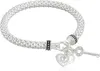 Nine West Womens Boxed Bracelet Pave Heart Stretch