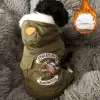 Jassen Winter Warme Hond Groene Jas Jumpsuit Dikker Huisdier Kleding Hond Kleding Voor Yorkshire Teddy Honden Kostuum Puppy Kleding jassen