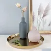 Vase Ceramic Modern Farmhouse Vase Neutral Small for Table Living Room ShelfBookshelf Drop Derviric