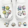 Garotas férias gatos kuromi melodia encanta de anime Charmos por atacado Memórias de infância de presentes engraçados Cartoon Charms Acessórios para sapatos PVC Decoração de fivela de borracha macia